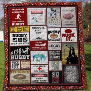Rugby Quilt Blanket Ver 8  Quilt